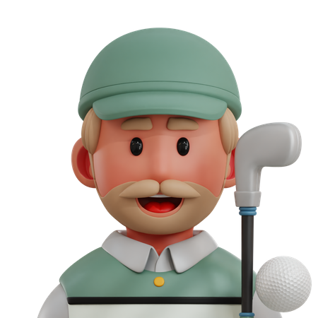 Golf Player  3D Icon