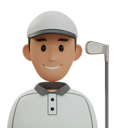 Golf Player  3D Icon