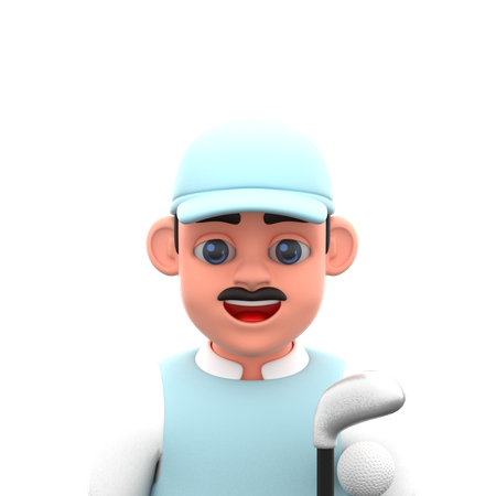 Golf Player  3D Icon