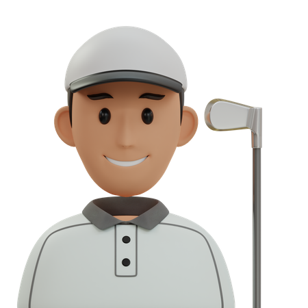 Golf Player  3D Icon