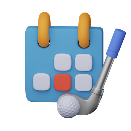 Golf Schedule  3D Icon