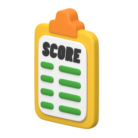 Golf Score  3D Icon