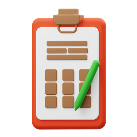Golf Scoreboard  3D Icon