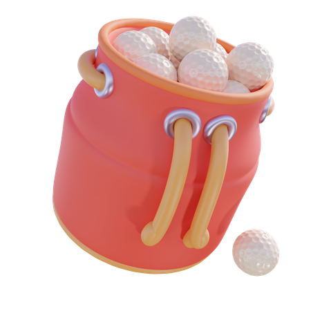Golf Shag Bag  3D Icon