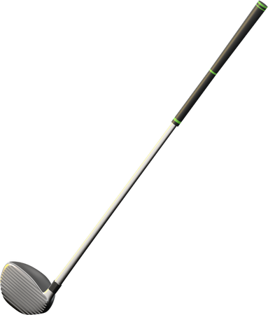 Golf Stick 3D Illustration