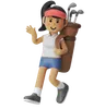 Golf Stick Bag Girl