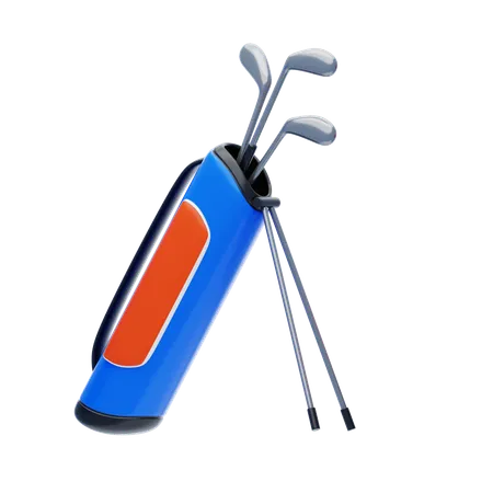 Golf Sticks  3D Icon