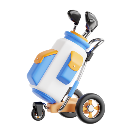 Golf Trolley Bag  3D Icon