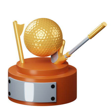 Golf-Trophäe  3D Icon