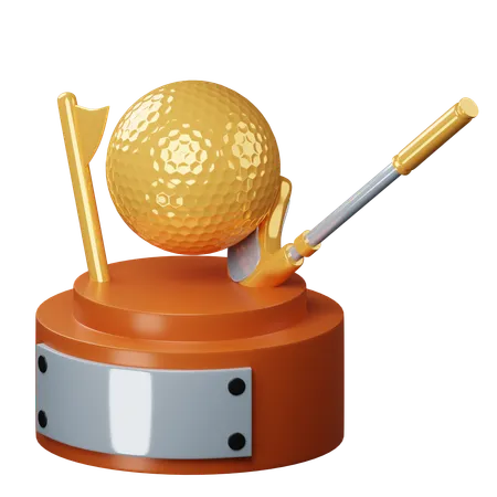 Golf-Trophäe  3D Icon