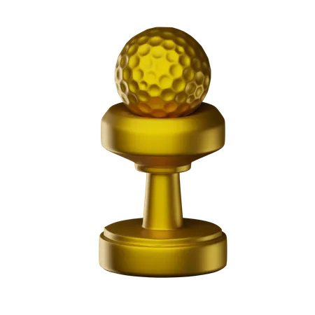 Golf Trophy  3D Icon