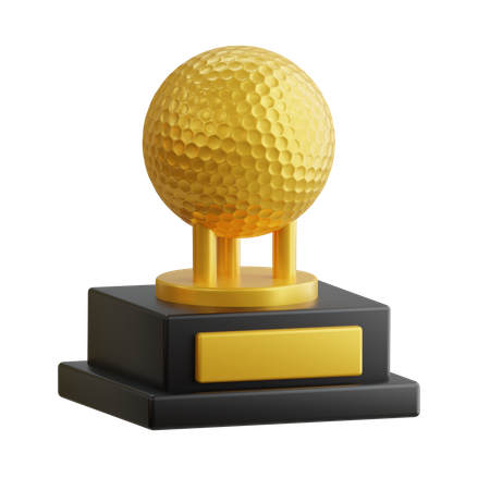 Golf Trophy  3D Icon