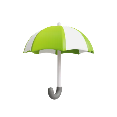 Golf Umbrella 3 D Illustration 3D Icon