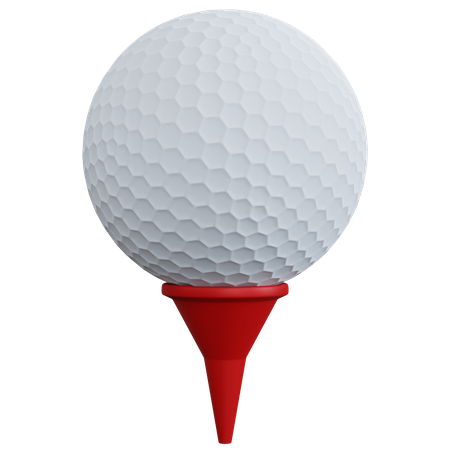 Golfball mit Stift  3D Icon