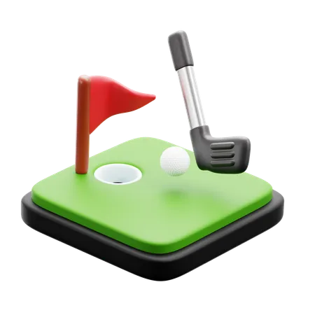 Golfe  3D Icon