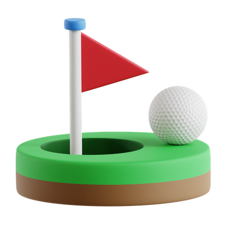 Golfflagge  3D Icon