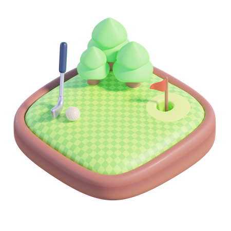 Golfplatz  3D Icon