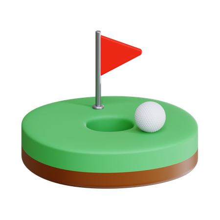 Golfplatz  3D Icon