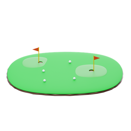 Golfplatz  3D Icon