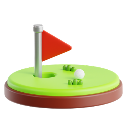 Golfplatz  3D Icon