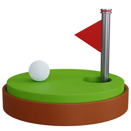 Golfplatz  3D Icon
