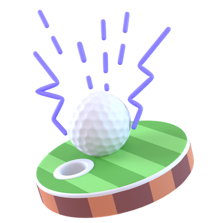 Golfplatz  3D Icon