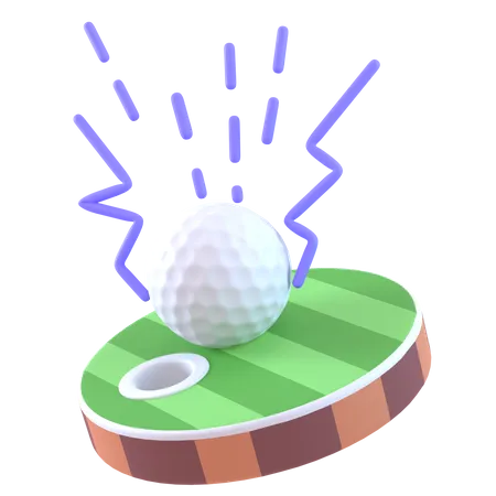 Golfplatz  3D Icon