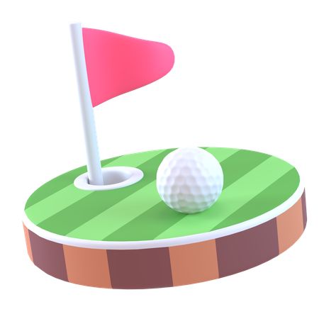 Golfplatz  3D Icon