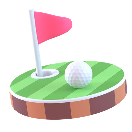 Golfplatz  3D Icon