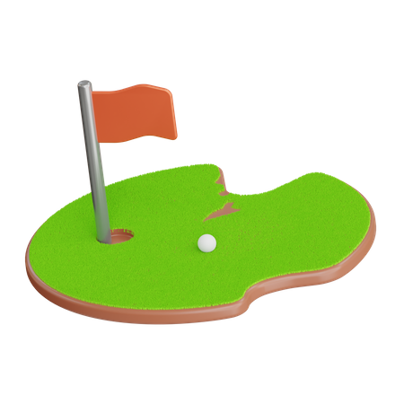 Golfplatz  3D Icon