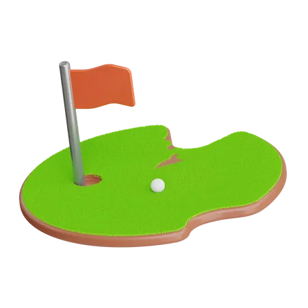 Golfplatz  3D Icon