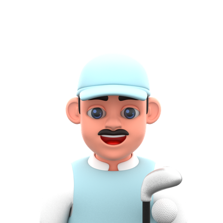 Golfspieler  3D Icon