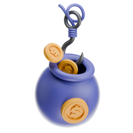 Golpe de investimento  3D Icon