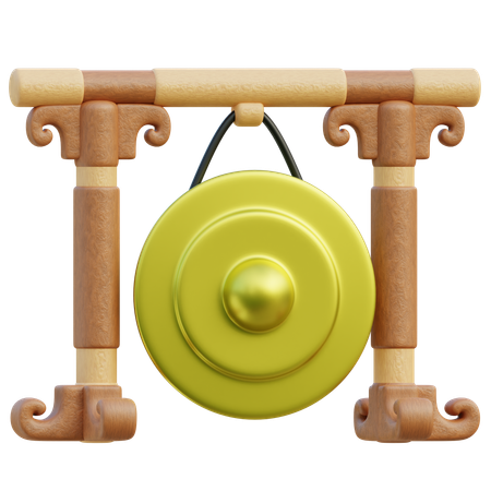 Gong  3D Icon