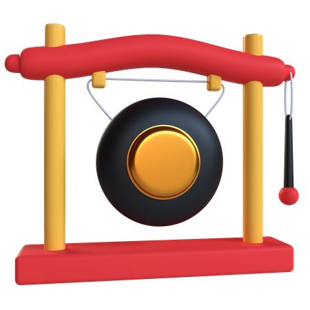 Gong  3D Icon