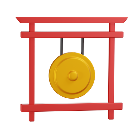 Gong 3D Illustration