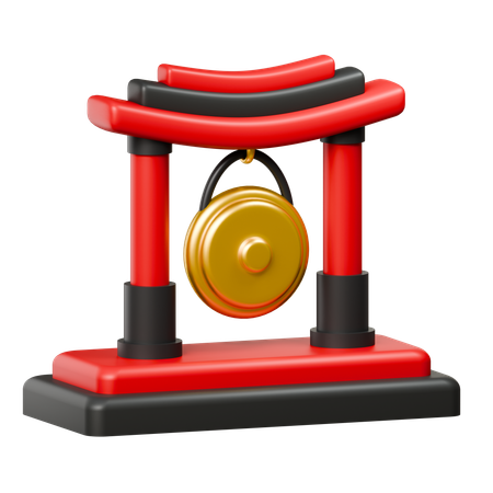 Gong chino  3D Icon