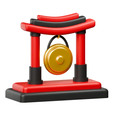 Gong chino  3D Icon