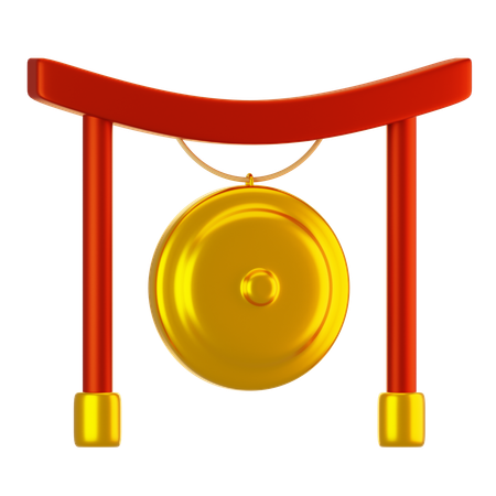 Gong chino  3D Icon