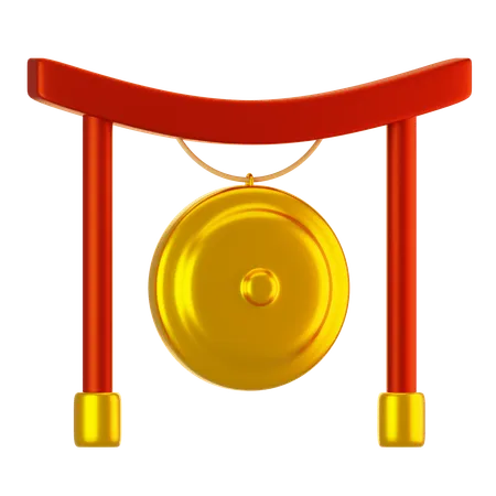 Gong chino  3D Icon