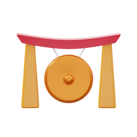 Gong chino  3D Icon