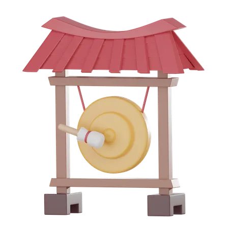 Gong chinois  3D Icon