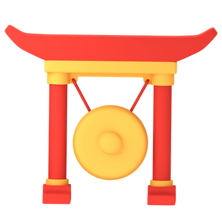 Gong chinois  3D Icon