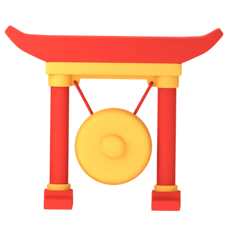 Gong chinois  3D Icon