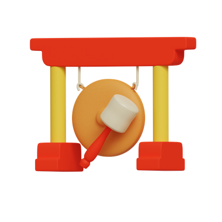 Gong chinois  3D Icon