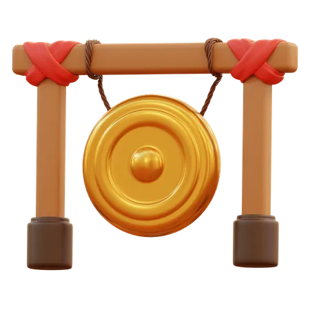 Gong chinois  3D Icon