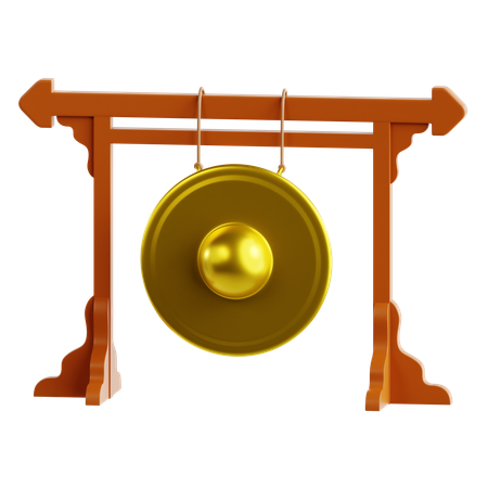 Gong metálico  3D Icon