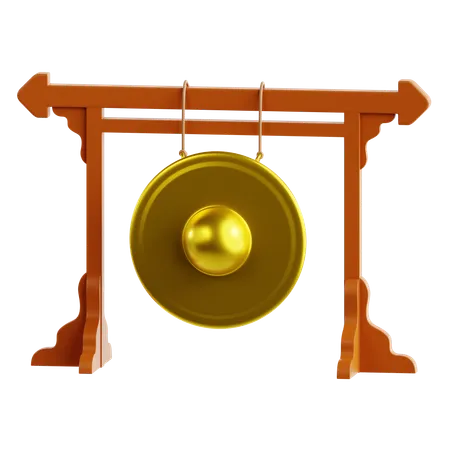 Gong metálico  3D Icon