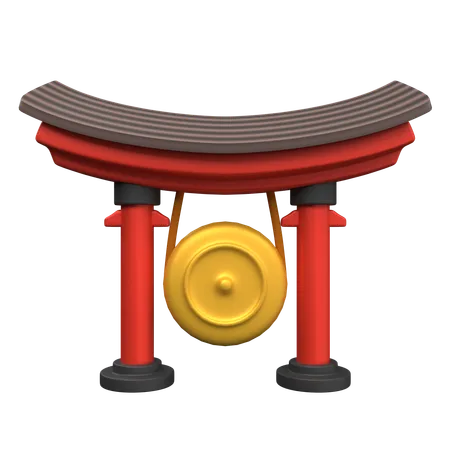 Gong japonais  3D Icon