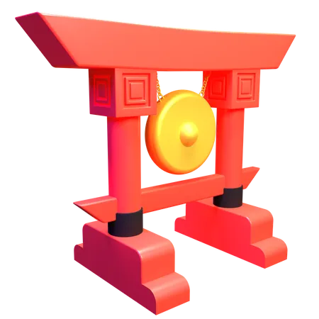 Gong japonais  3D Icon